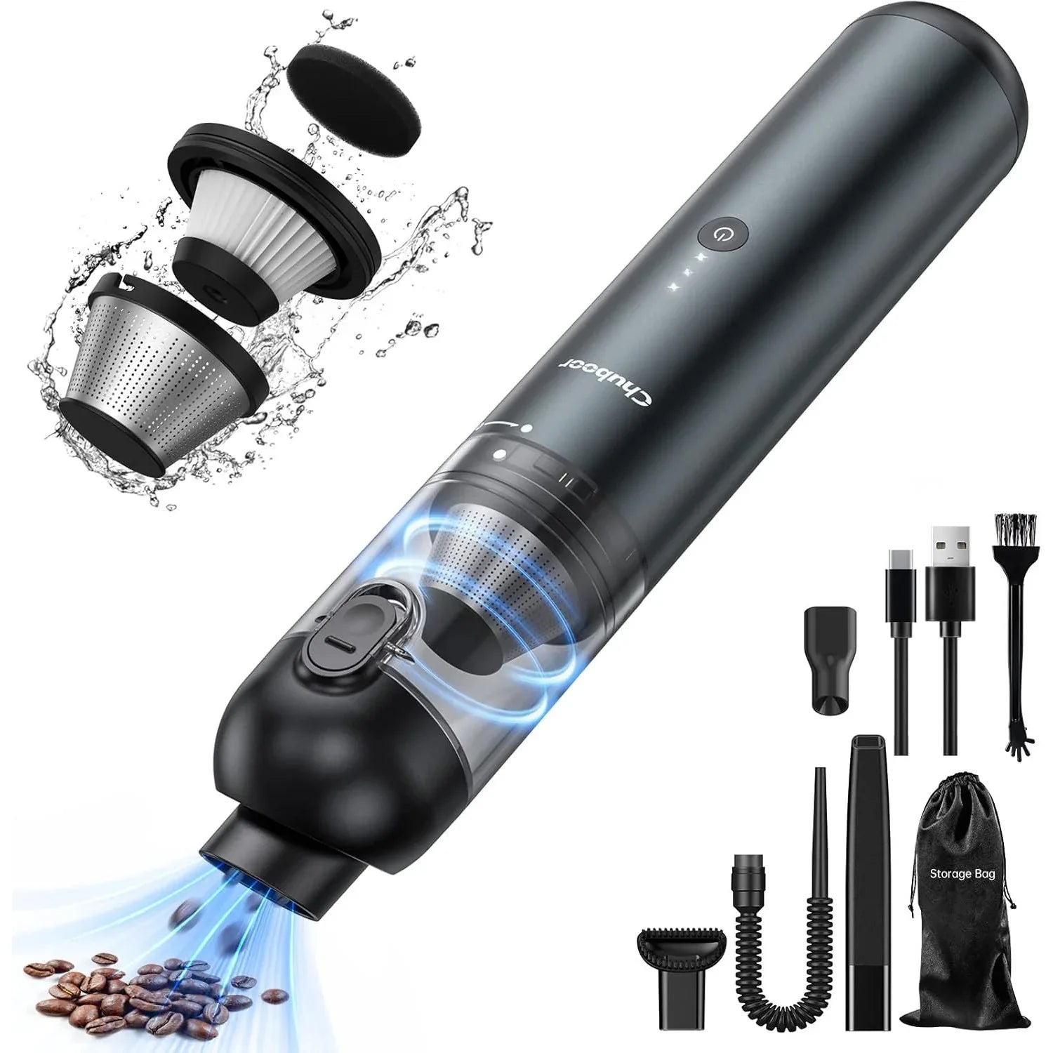 Chuboor Handheld Vacuum Cleaner - 1.1lb Mini Handheld - Gomix Brands Outlet